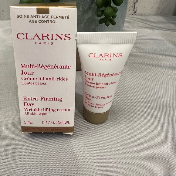 Clarins Paris travel 5ml/.1 oz Extra Firming Day Wrinkle Lifting Firming Cream - Picture 1 of 5
